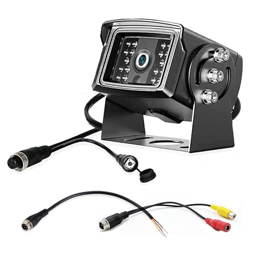1080P HD Backup Camera for RV, PAL NTSC Reverse Camera with RCA&4 Pin M12 GX12 Connector for CVBS AHD Screen, Night Vision Waterproof Replacement Rear View Camera for RV Camper Truck Trailer Bus Van