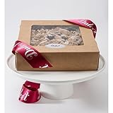 Dulcet Gift Baskets Favorite Dessert Blueberry Filled Crumb Cake Gift Box Featuring 2 Trays of 8 x 8 Cakes the for Holidays, Birthdays, Sympathy Wishes or Get-Well Cheers for Men & Women