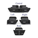 Automotive Air Conditioning Vents Fit For Skoda Fit For Octavia 3 A7 5E MK3 Car Front Rear Dashboard Air Vent Vent Grille Assembly 2015-2021 5E0820951,5E0819702,5ED819203 nice-looking(Central 1PC)