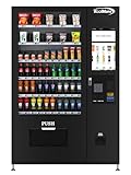 KoolMore KM-VMRT-50-BCR Snack Vending Machine 22 Inch CC Reader and Coin/Bill Acceptor in Black, 60 Slots/Refrigerated with Touch Screen