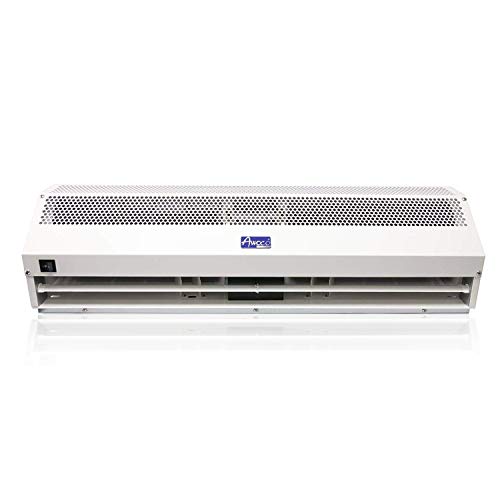 Awoco 60” Super Power 2 Speeds 2100 CFM Commercial Indoor Air Curtain, UL Certified, 120V Unheated - Magnetic Door Switch Included