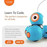 Wonder Workshop Dash Robot – Coding Robots for Kids 6+ – Voice Activated STEM Robot Toys – Interactive, Educational & Programmable