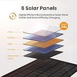 FlexSolar 40W Foldable Solar Panel Charger with USB-C and USB-A Outputs for Phones, Power Banks, Tablets - Waterproof for Camping, Hiking, Backpacking