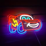 Neon Signs for Wall Decor,Racing Car LED Sign for man cave,Sports Car,Neon Lights Gaming Boy Living Room,Neon Light Sign for Car Store Playroom Garage Room Birthday Party Art Decoration