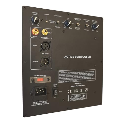 WAudio 350W Class-D Subwoofer Plate Amplifier - High Performance Amp Board Module for Subwoofers