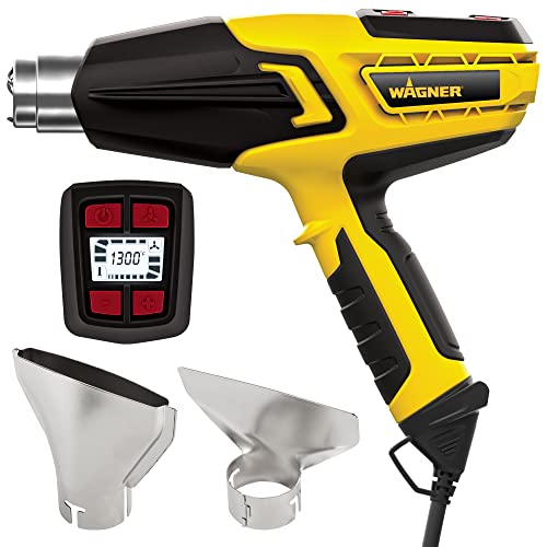Wagner Spraytech 0503070 FURNO 700 Digital Heat Gun, 2 Nozzles & Temperature Setting Ranging 125áµ’F to 1300áµ’F, Electric Heat Gun for Paint Removal, Bending PVC, Crafts and More