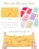 jollybows 20pcs Baby Girls Nylon Headbands Turban Hair Bows Hair Band Elastic Hair Accessories for Kids Toddlers Infants Newborn