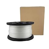 QNR 1/4 inch Knotrite Nylon Rope - 500 Foot Spool | 100% Nylon - Solid Braid - Dyeable - Industrial Grade - High UV and Abrasion Resistance