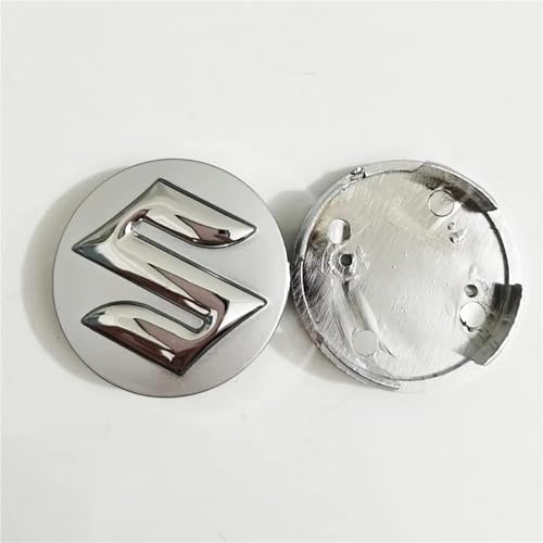 ZJALDAGZ 4 PCS Car Wheel Center Caps for Suzuki SX4 Alto Swift 54MM, Car Wheel Hub Caps, Rim Center Hub Cover, Car Hub Centre Caps Emblem Badge Sticker Tires Accessories