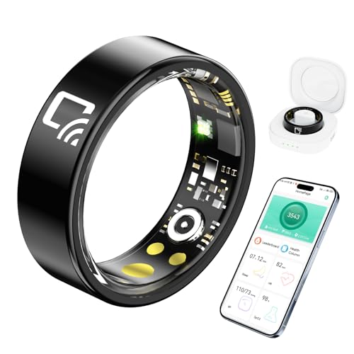 Weyrinice NFC Smart Ring Health Tracker for Men & Women, Subscription-Free Health Ring, Ceramic Fitness Tracker with Heart Rate, Blood Oxygen, Sleep Monitoring (9)