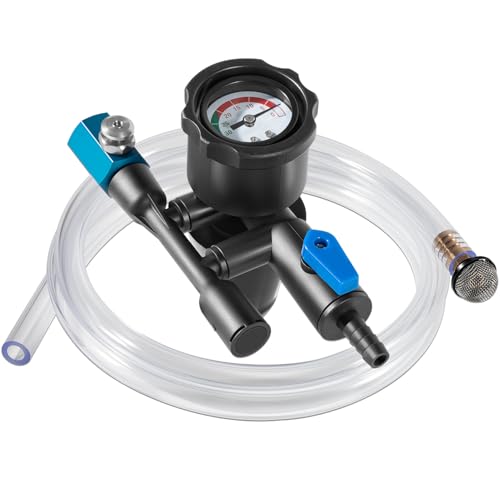 75260 Coolant Refiller Kit Fits All Cone Adapter Coolant Fill Kit with Air Lock Preventer for Vacuum Leak Tester