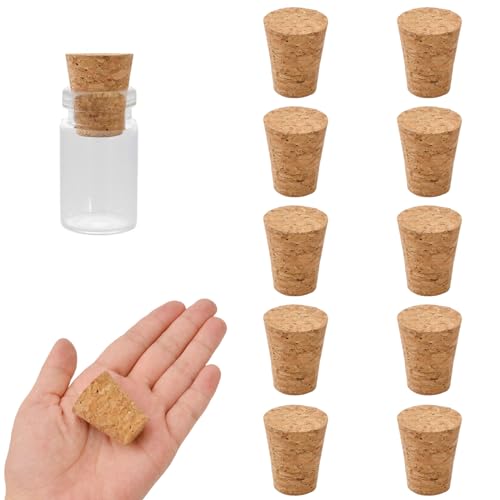 INCREWAY Tapered Cork Stoppers, 16PCS Conical Wooden Wine Bottle Stopper Cork Plugs Replacement Corks for Wine Bottle Glass Bottle Jars, 29 * 20 * 35mm