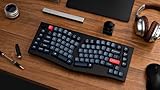 Keychron V10 Max Ergonomic Wireless Mechanical Keyboard, QMK/VIA Custom RGB Gaming Keyboard, 75% 88 Keys Bluetooth 2.4Ghz Hot Swappable Keyboard with OSA PBT Keycaps & Knob for MacOS & Windows