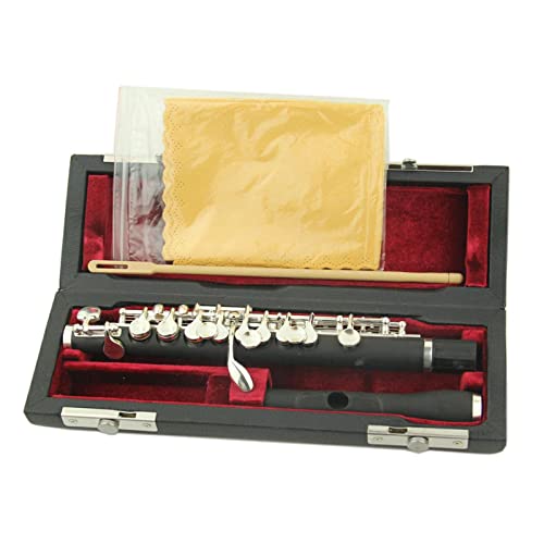 Segolike 1Set Piccolo Flute Instruments W/Wood Case Cleaning Cloth Screwdriver