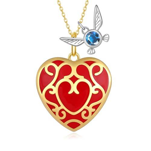 Zelda Heart Container Necklace Sterling Silver Legend of Zelda Necklace Zelda Cosplay Gifts for Women Men