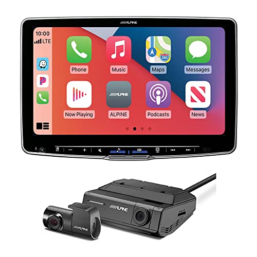 Alpine ILX-F511 Halo11 11" 1-DIN Digital Multimedia Receiver with DVR-C320R HD Night Vision Dash Camera
