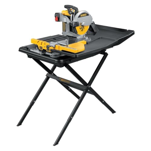 DEWALT Wet Tile Saw with Stand, 10-Inch, Corded (D24000S)