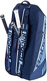 Babolat Pure Drive Racquet Holder 6-Pack 11th Gen Tennis Bag (Navy Blue)