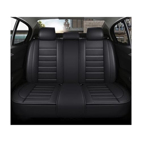 ZAFABGWV Car Seat Cover Compatible for Chery Tiggo 7 8 Pro Max Arrize 3X 4 5 Universal Waterproof Leather Auto Interior Accessories(Rear Seats-Black)