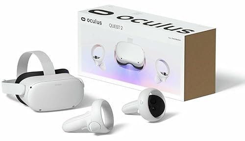 Oculus Quest 2 VR Headset 128GB Holiday Set - Advanced All-in-One Virtual Reality Headset Cover Set, White