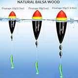 THKFISH Fishing Bobbers Slip Bobbers for Fishing Floats Bobbers for Fishing Balsa Bobbers for Steelhead Fish Float Rigs Freshwater Saltwater Floatage