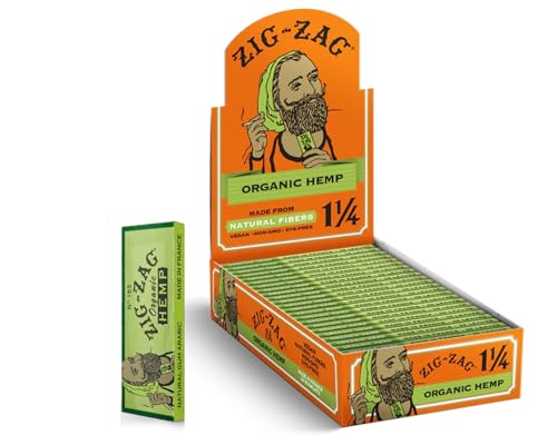 ZIG-ZAG Hemp Rolling Papers 1¼ Size (24 Booklets) - 50 Sheets Each