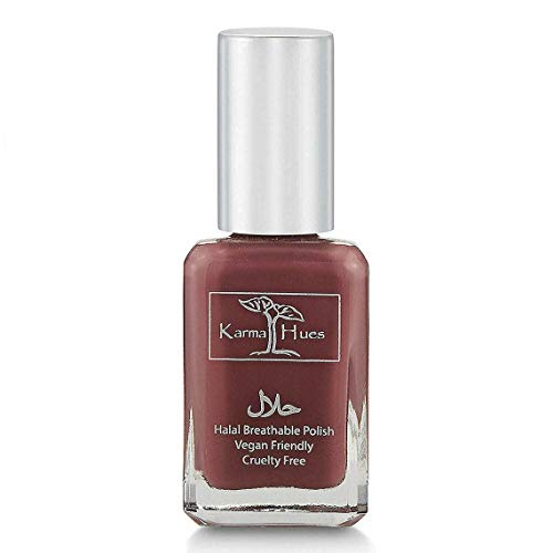 karma organic Halal Nail Polish Certified - Truly Breathable Cruelty Free and Vegan - Oxygen Permeable Wudu Friendly Nail Enamel (SUFIA)