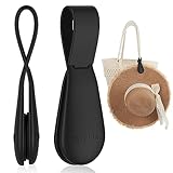 Fikoksol Magnetic Hat Clip for Travel - Black Silicone Hat Holder for Bags, Purses, Luggage & Beach Hats - Secure Hat Hook Clip for Totes, Vacation Essentials