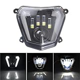 EIQAMONEX Motorcycle LED Headlight DRL Assembly Kit Replacement Head Lights Compatible With K-TM Duke 690 690R 2012-2019