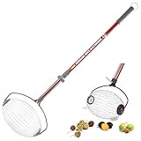 Garden Weasel Nut Gatherer - Large Cage Pick Up Walnuts, Small Apples, Citrus Fruits, Tennis Balls Nut Collector and Picker Upper Roller with Cage Spreader 95404