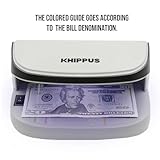 Khippus K410 Counterfeit Bill Detector with LED UV Light for Money, Credit Cards and IDs