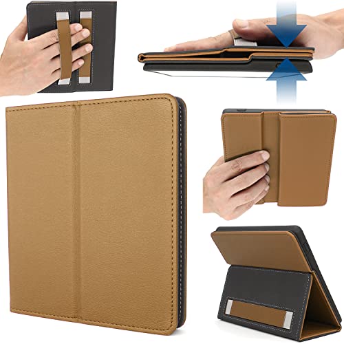 E-Reader Case for All-New Kindle Oasis 10th Generation - 2019 and 9th Generation - 2017 Released PU Leather Cover H01 – Brown