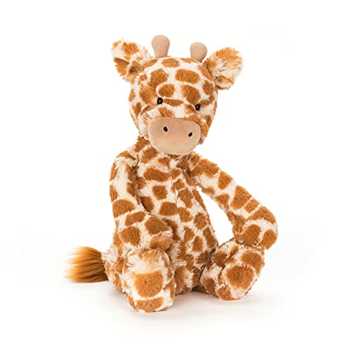 Jellycat Bashful Giraffe Stuffed Animal, Medium 12 inches - Safari Plush Toy - Classic Children's Gift