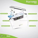 Ultrasonic Jewelry Cleaning Machine, Professional Ultrasonic Diamond Ring Cleaner for Silver, Gold, Earrings, Necklaces, Glasses, Denture, Retainer, Cpap, Coins, Mouthguard, Razors - InvisiClean