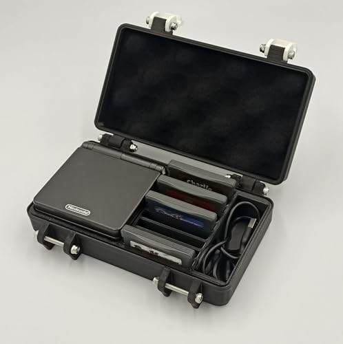 Game Boy Advance SP Rugged Protective Carrying Case - Holds up to 11 GBA Games & USB Cable