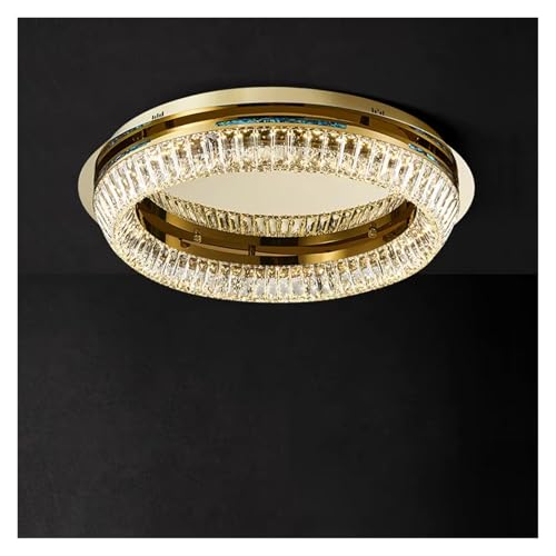 3 Layer LED Dimmable Silver Gold Crystal Lamparas De Techo Ceiling Lights,Pendant Light(Cold White,D40cm)
