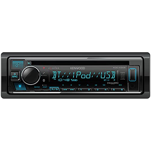 Kenwood KDC-X305 eXcelon CD Car Stereo Receiver w/Bluetooth Hands Free Calling, AM/FM Radio, USB, Amazon Alexa Built Ready, Variable Color Illumination