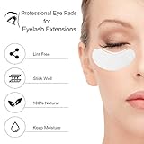 Ocim 100 Pairs Under Eye Pads, Eyelash Extension 100% Natural Hydrogel Patch Lash Gel Pad for Extensions supplies, Beauty Makeup Mask Kit