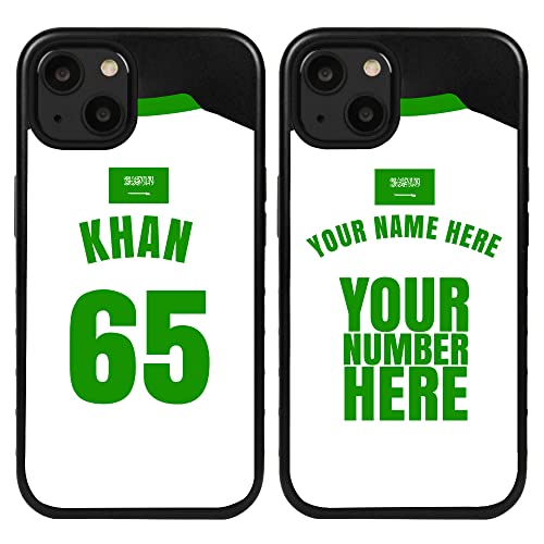 Guard Dog Case Compatible with iPhone 13 - Military Grade - Rugged Two Piece Protection - Custom - World Soccer - Saudi Arabia