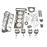 YVDYDVY A2700302017 Engine Overhaul Package Seals Gasket Bearing Pistons & Rings kit STD+0.5MM M270 2.0L Compatible with Mercedes-Benz W176 C117 X117 X156 A250 B220 CLA220 CLA250 GLA220 A2700380110