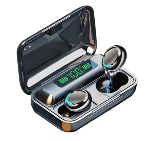 CYSRALFC New Wireless Earbuds Bluetooth 5.0 Headset, IPX7 Waterproof, LED Battery Display auriculares,140 Hours Play time with Charging Box, 3D Stereo Audio Full Touch Screen Headset with Microphone