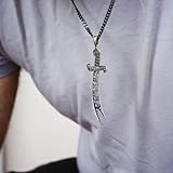 925 Sterling Silver Zulfiqar Sword Pendant - Islamic Jewelry for Men and Women