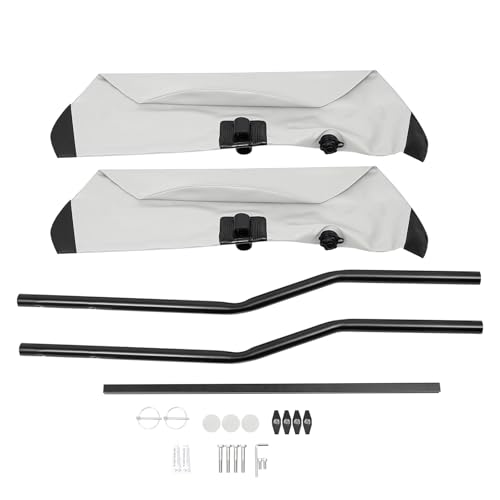 Hteedy Kayak Canoe Outrigger Stabilizers, 2PCS Inflatable Kayak Outrigger Float, PVC Inflatable Pontoon Fishing Float Tube Kit, for Canoes Kayaks Fishing Boats