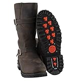 Milwaukee Leather Men's Classic Distressed Brown Leather Motorcycle Engineer Boots MBM9063-11.5