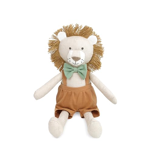 MON AMI Leopold The Lion Stuffed Animal 15”, Soft, Cuddly Lion Plush, for Nursery Room Décor, Wild Animals for Kids of All Ages