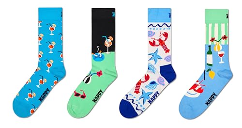 Happy Socks 4-Pack Al Fresco Socks, S/M