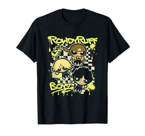 The Powerpuff Girls Rowdyruff Boyz Retro Punk Poster T-Shirt