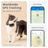 Tractive GPS Cat Tracker (6.5 lbs+), Real-time Pet Location Tracker, Health & Wellness Alerts, Battery Life Up to 7 Days, Breakaway Cat Collar Included (Dark Blue)