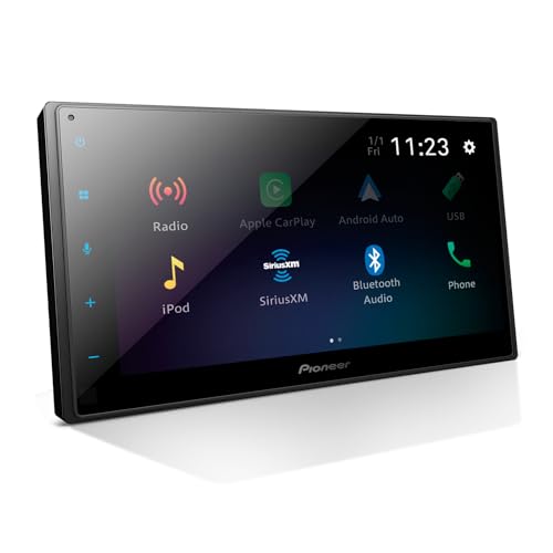 Pioneer DMH-1800NEX 6.8" Double-Din Digital Multimedia Receiver - Built in Bluetooth, Wired Apple CarPlay and Android Auto, Touchscreen, Rear Camera Input