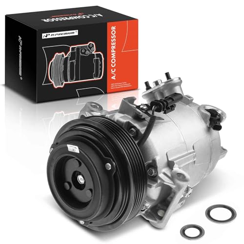 A-Premium Air Conditioner AC Compressor with Clutch Compatible with Chevrolet Equinox 2016-2017, Impala 2014-2015, Malibu 2013-2016, GMC Terrain 2015-2017, Buick Regal 2014-2017